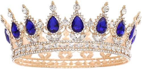 Miniatura 8 de Corona de reina con diamantes de imitación, coronas y tiaras de boda para mujer, accesorios para el cabello, corona de cumpleaños de princesa,