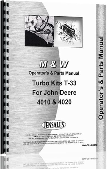 M & W Turbo Kit für John Deere 4010 & 4020 OPERATORS & Teile ...