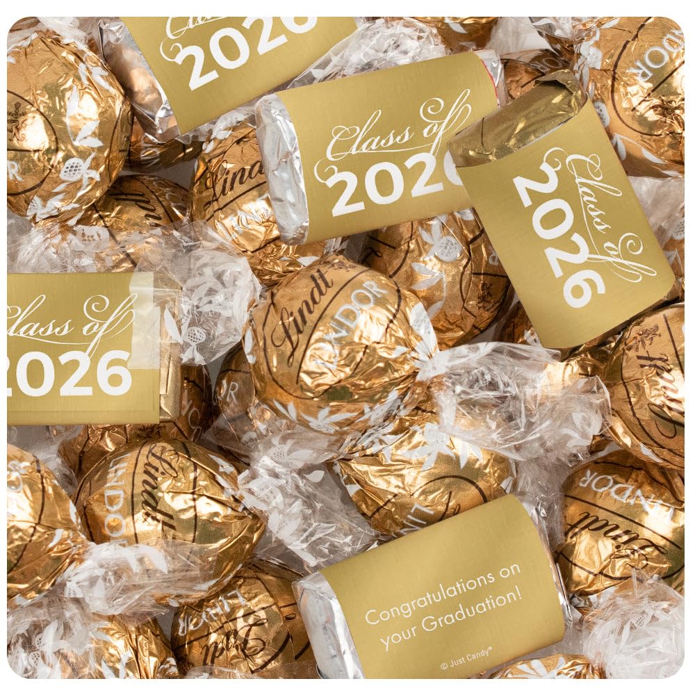 65 Pcs Gold Graduation Candy Party Favors Miniatures & Truffles (Approx. 65 Pcs)