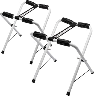 Best Marine Folding Kayak Storage Racks. Premium Accessories for Kayaks, Canoes, SUP Paddle Boards and Small Boats. Two Freestanding Indoor/Outdoor Kayak Stands. 46kg Capacity