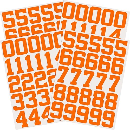 Miniatura 8 de 102 calcomanías de números de casco deportivo de 1.25 pulgadas, calcomanías autoadhesivas de casco de hockey para béisbol, hockey, fútbol, lacrosse,