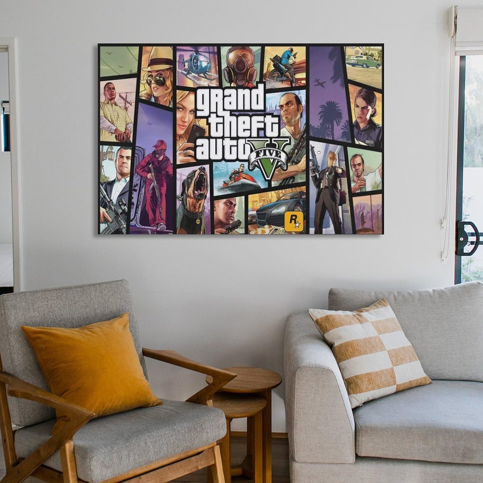 Amazon.co.jp: グランドセフトオートVゲームポスター1 部屋飾り
