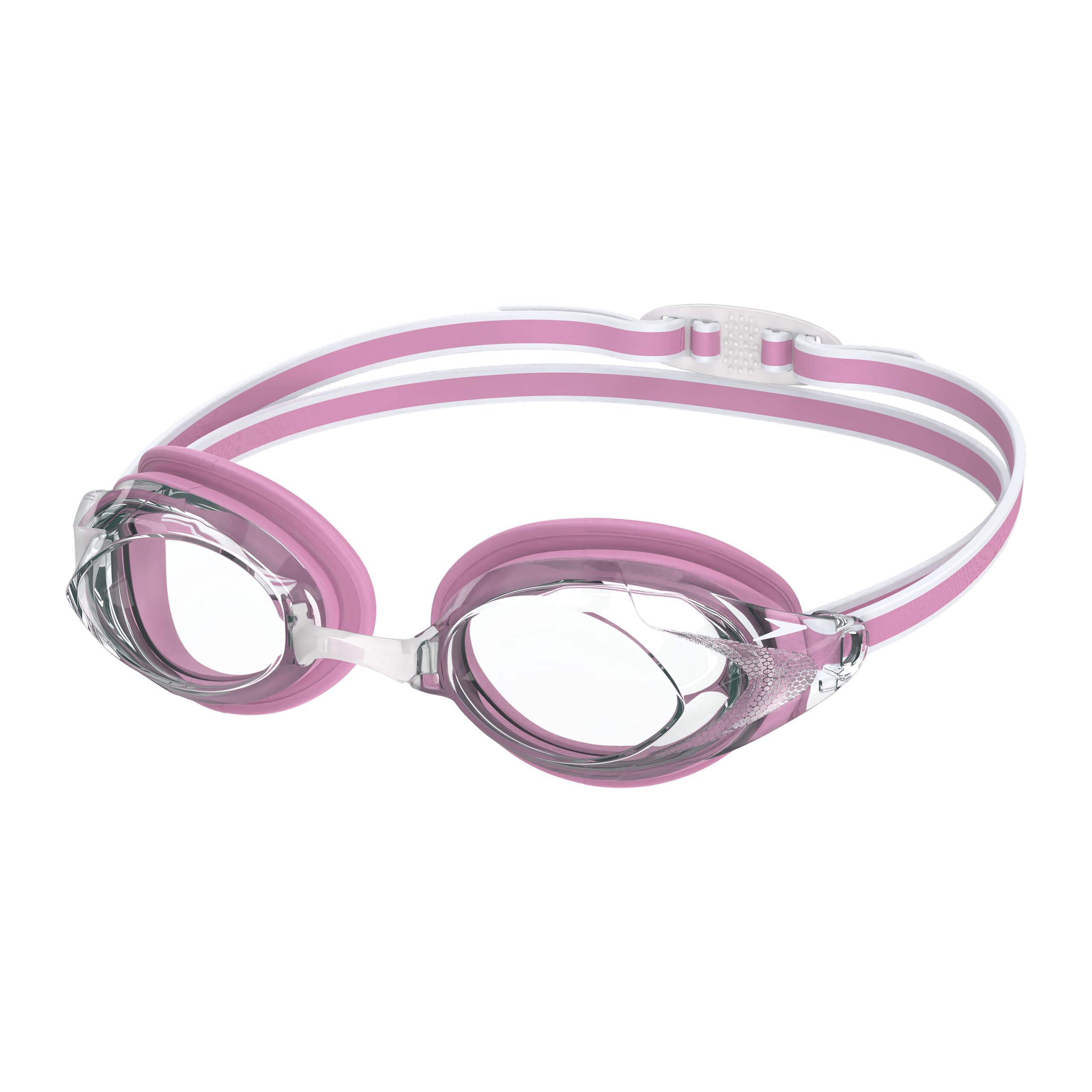 Speedo Women's Vanquisher 3.0 Goggles | Swim | Enhanced Vision, Funny Pink, One Size