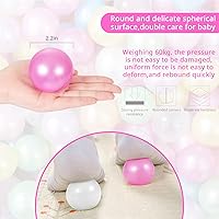 Vista 4 de STARBOLO Pelotas de Piscina de Pelotas para Niños Pequeños Paquete de 100 200 500 - Sin BPA y Ftalatos No Tóxicas A Prueba de Aplastamiento Pelotas