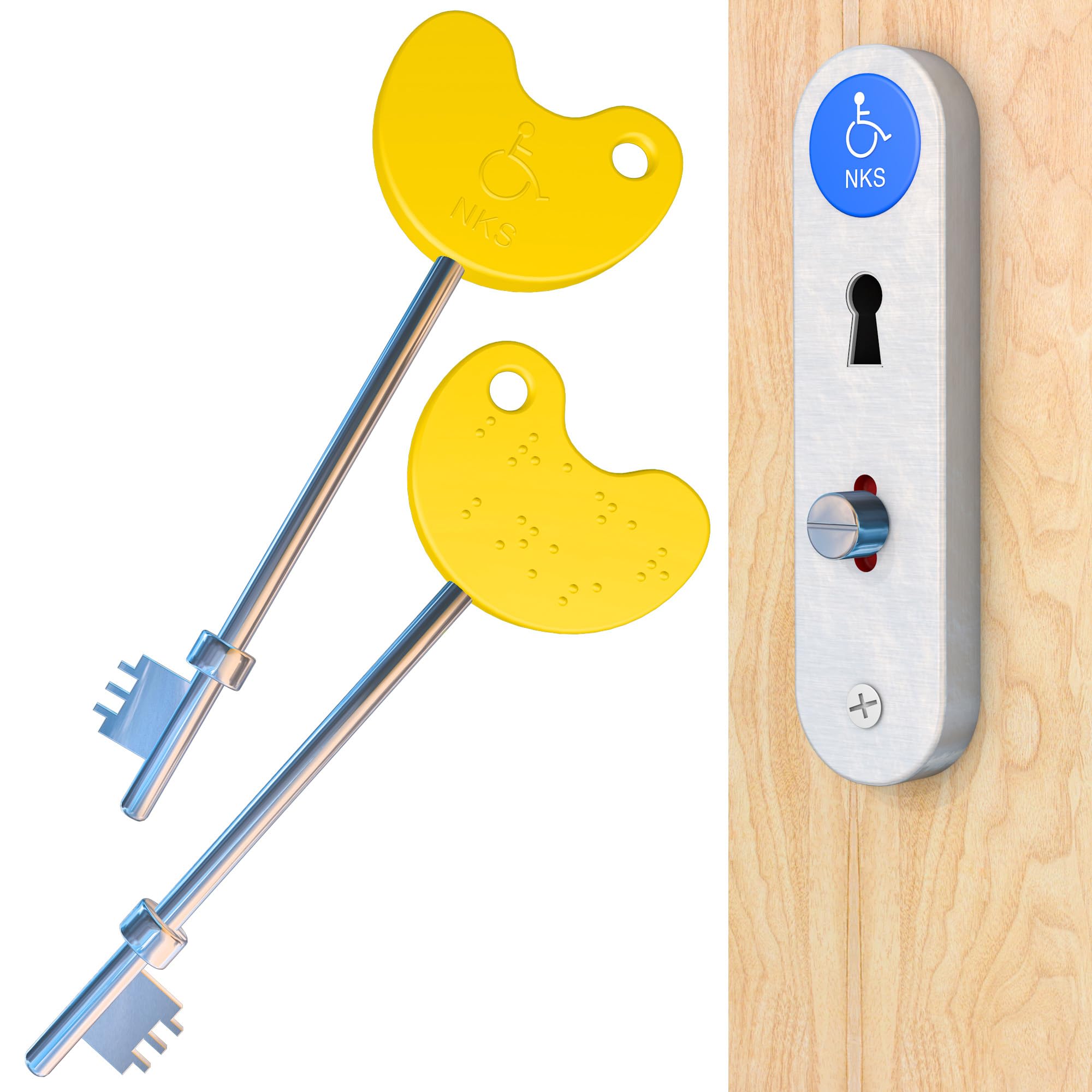 Meter Box Repair Kit Yellow Disabled Key (2 Pack)
