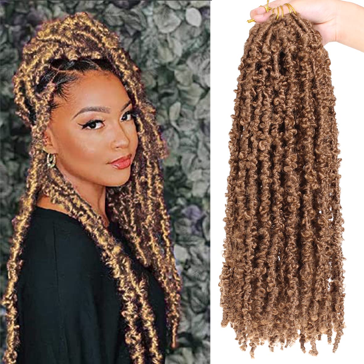 Buy ZRQ Butterfly Locs 20 Inch Distressed Faux Locs Prelooped