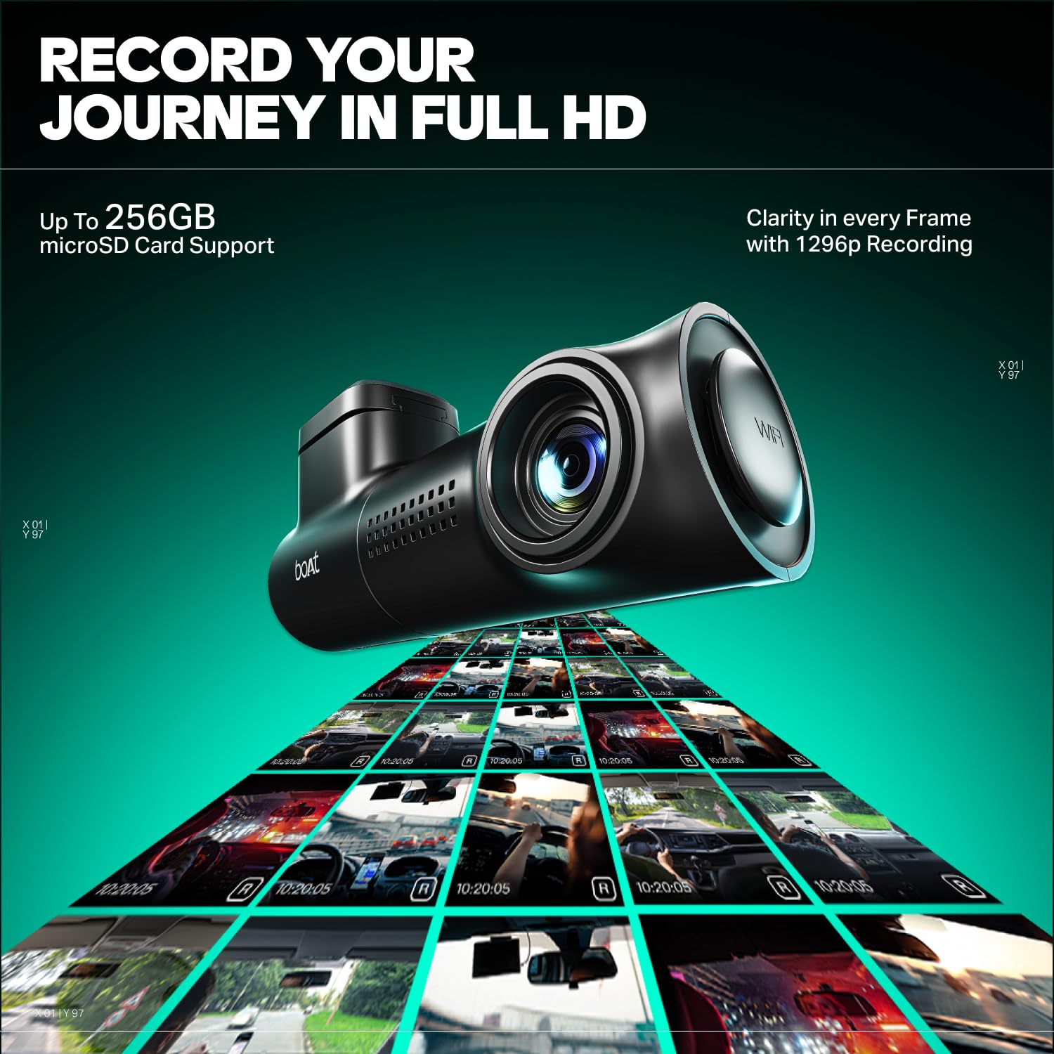 boAt Hive Dashcam E1 - Full HD Car Recorder -3
