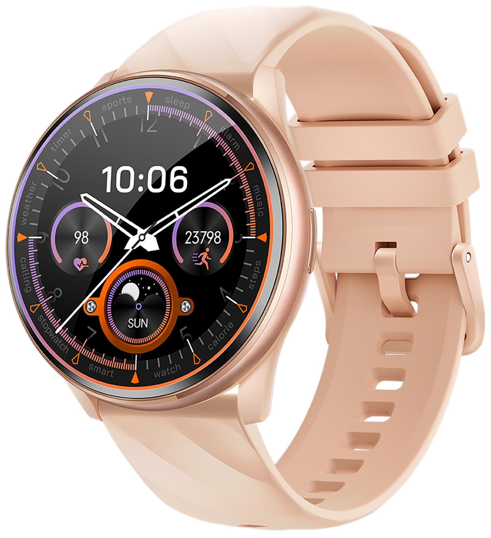 Pink Smart Watch for Men Women Make/Answer Calls Reloj Inteligente with Heart Rate/Sleep Monitor/100+ Sport Modes/Pedometer Smartwatch for Android Phones-image-36