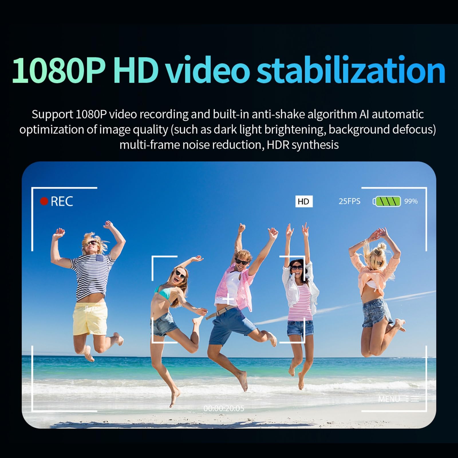 Gafas Inteligentes Con IA Y Cámara De 8MP, Compatibles Con Vídeo HD 1080P, Bluetooth Para Música Y Llamadas, WiFi, Asistente Voz Con IA, Traducción Y Reconocimiento De Objetos Para Viajes(White)