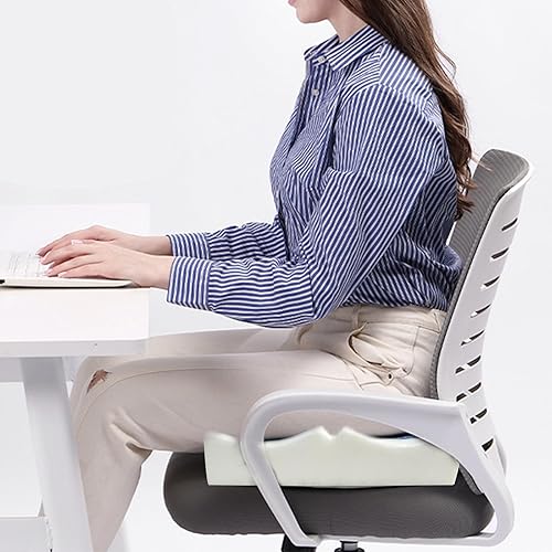 Miniatura 5 de Bed Sore Cushion for Butt, Breathe Freely Fiber Anti Bed Sore Cushion, Gel Memory Foam T Shaped Opening Triangular Slope Design, for Elderly,