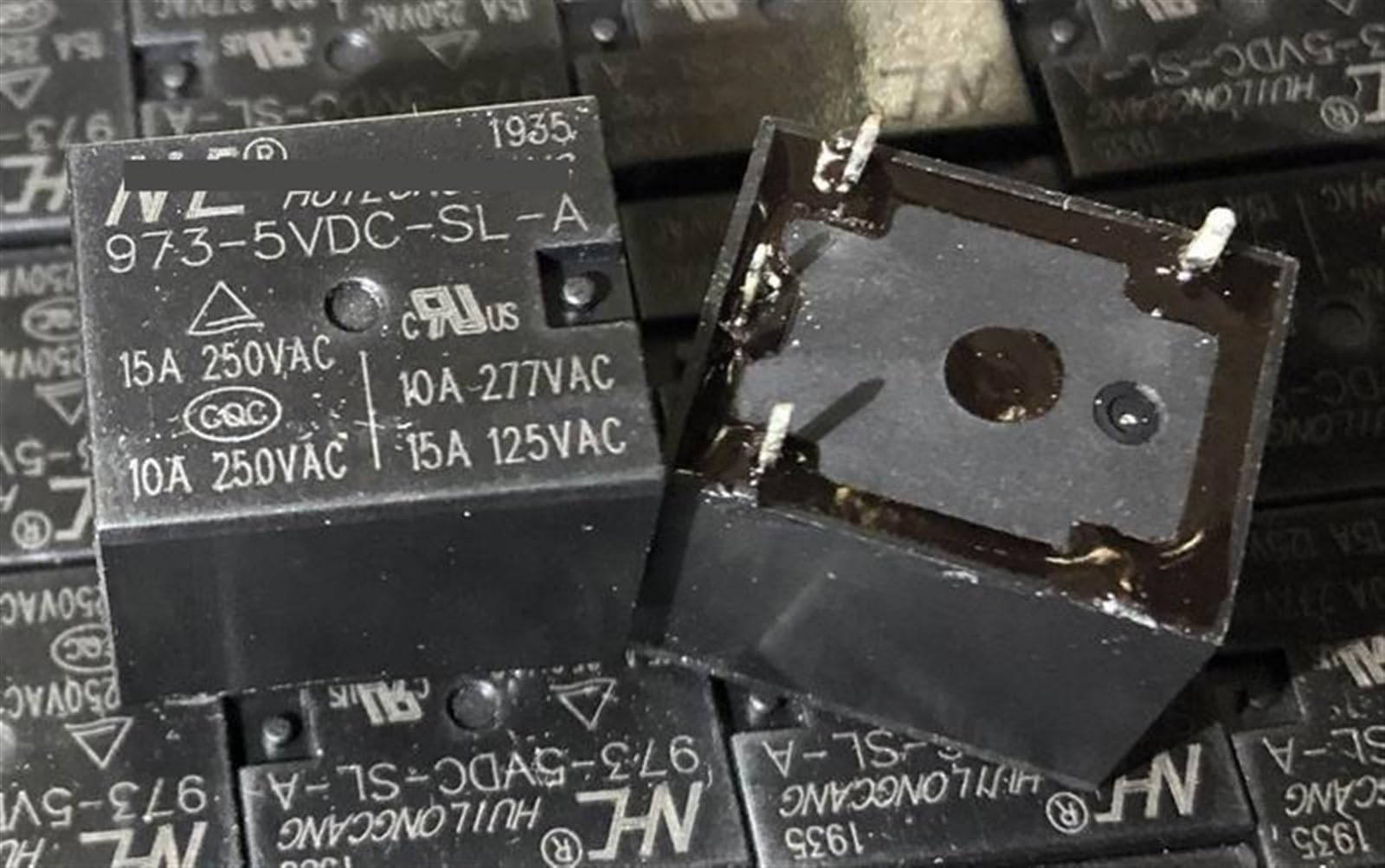 Relais T73-1A 973-5VDC-SL-A 4 broches 15A composant de remplacement électronique