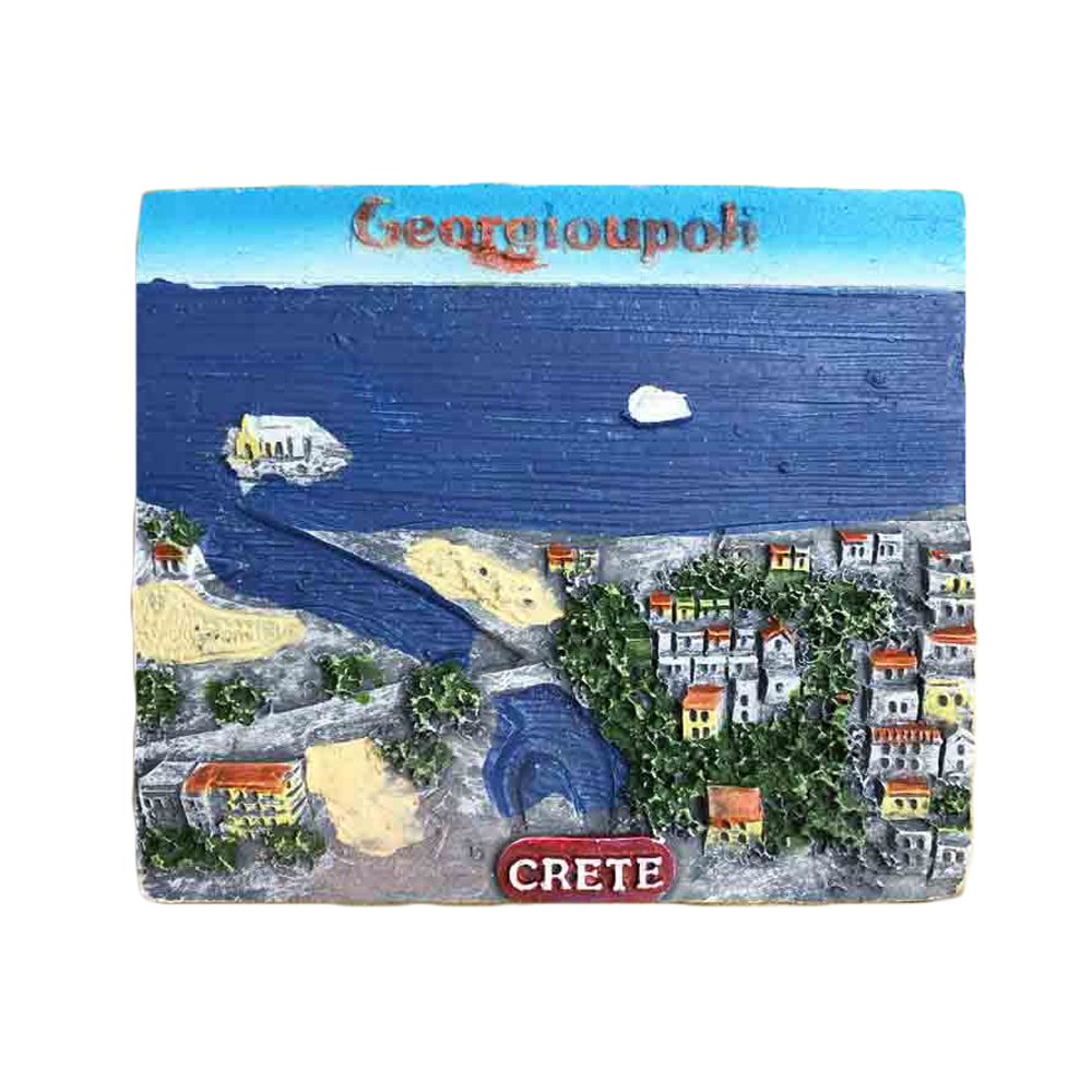 Wedarego Blue 3D Georgioupolis Greece Refrigerator Magnet Tourist Souvenirs Stickers,Home & Kitchen Decoration Greece Fridge Magnet From China