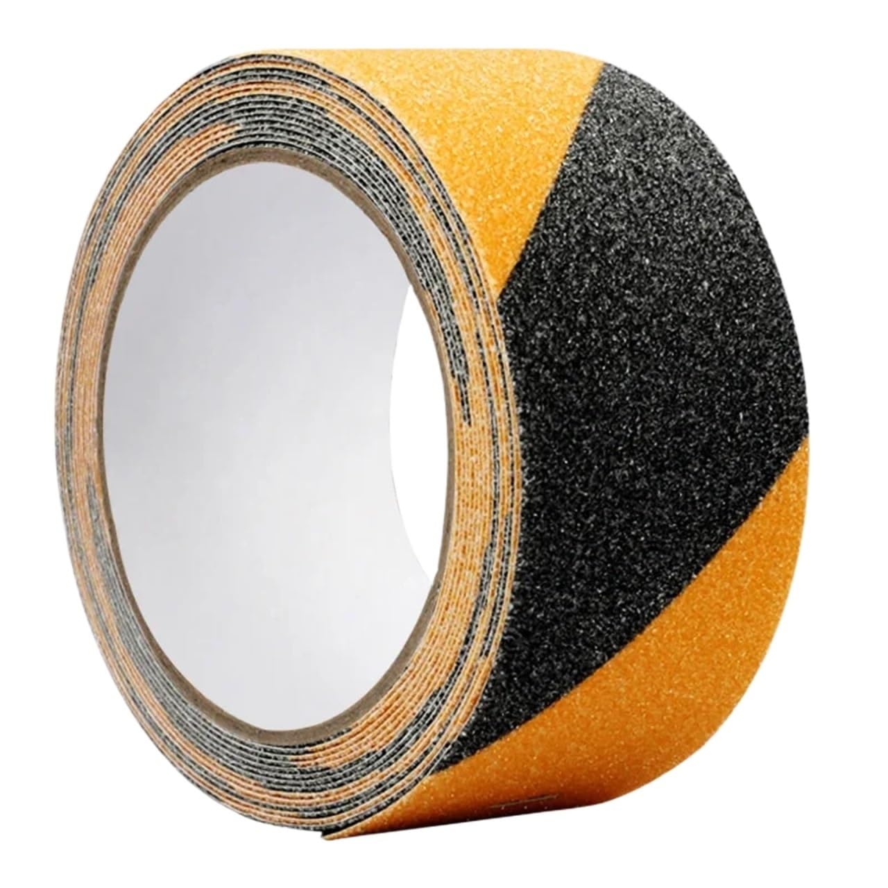 Nastro adesivo abrasivo in PVC da 5 m for scale Rampe antiscivolo for interni ed esterni per Scale(Balck-Yellow,5CM)