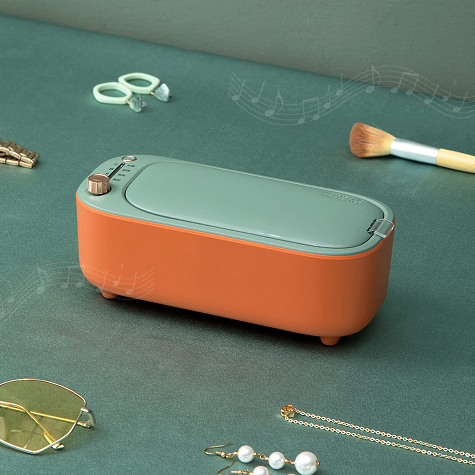 Limpiador Ultrasónico UV 40 KHz Máquina de Limpieza de Gafas Limpiador de Relojes de Joyería Herramienta de Cuidado Personal Dispositivo de Limpieza Impermeable 12V