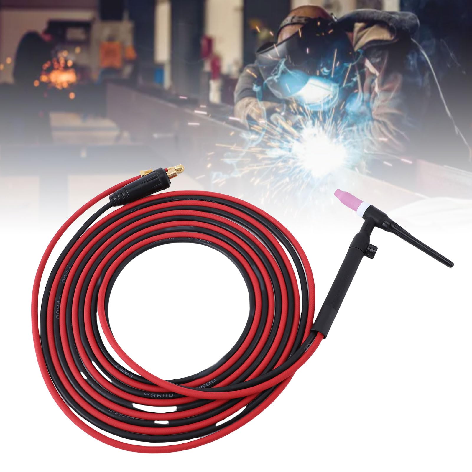 Cocoarm Palnik Spawalniczy TIG, Pistolet Chłodzony Powietrzem 150 A, Kabel 8 M do Sprzętu Spawalniczego MIG i ARC