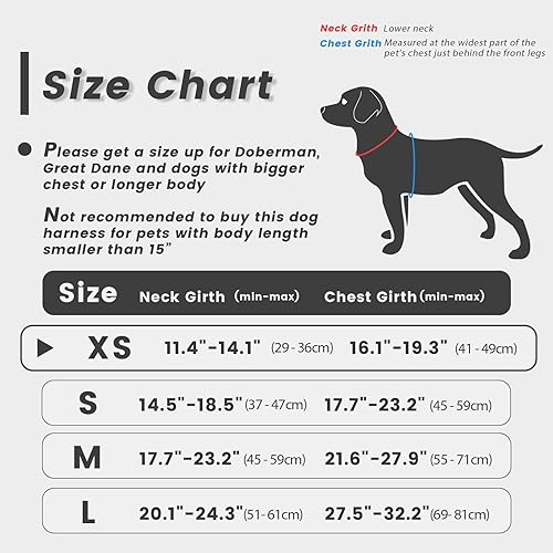 Miniatura 2 de Chaleco de servicio para perros, arnés de chaleco para mascotas, chaleco reflectante ajustable Oxford con acolchado ajustable y asa y 2 pares de