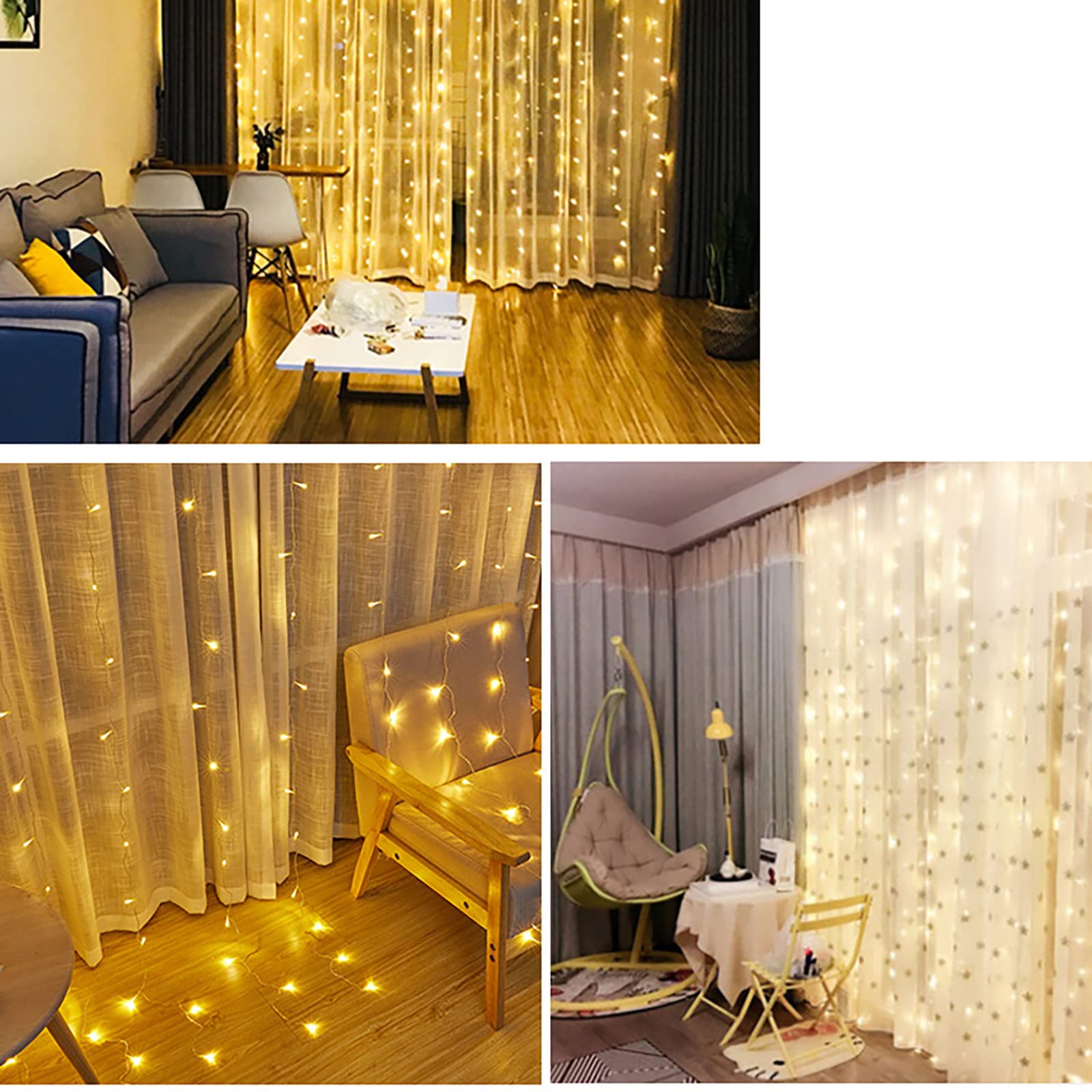 Amazon.co.jp: LEDカーテンライト イルミネーションライト LED