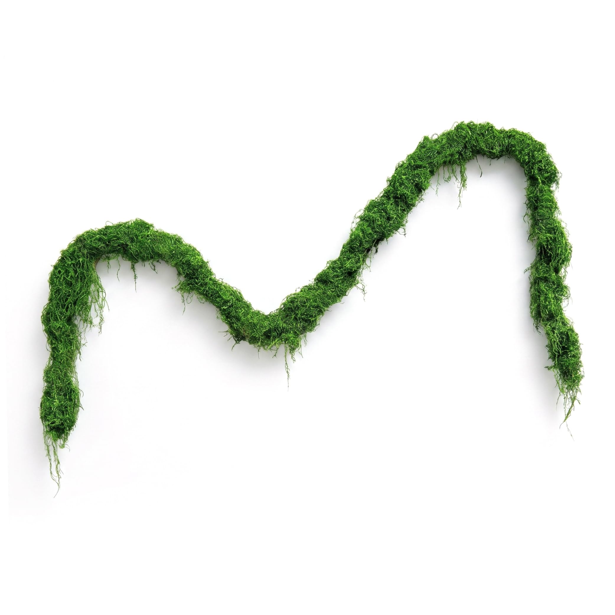 Vistnale Moss Garland, DIY Display Artificial Vine Realistic Hanging Moss Decor for Wedding Party Indoor Outdoor, 79 Inch