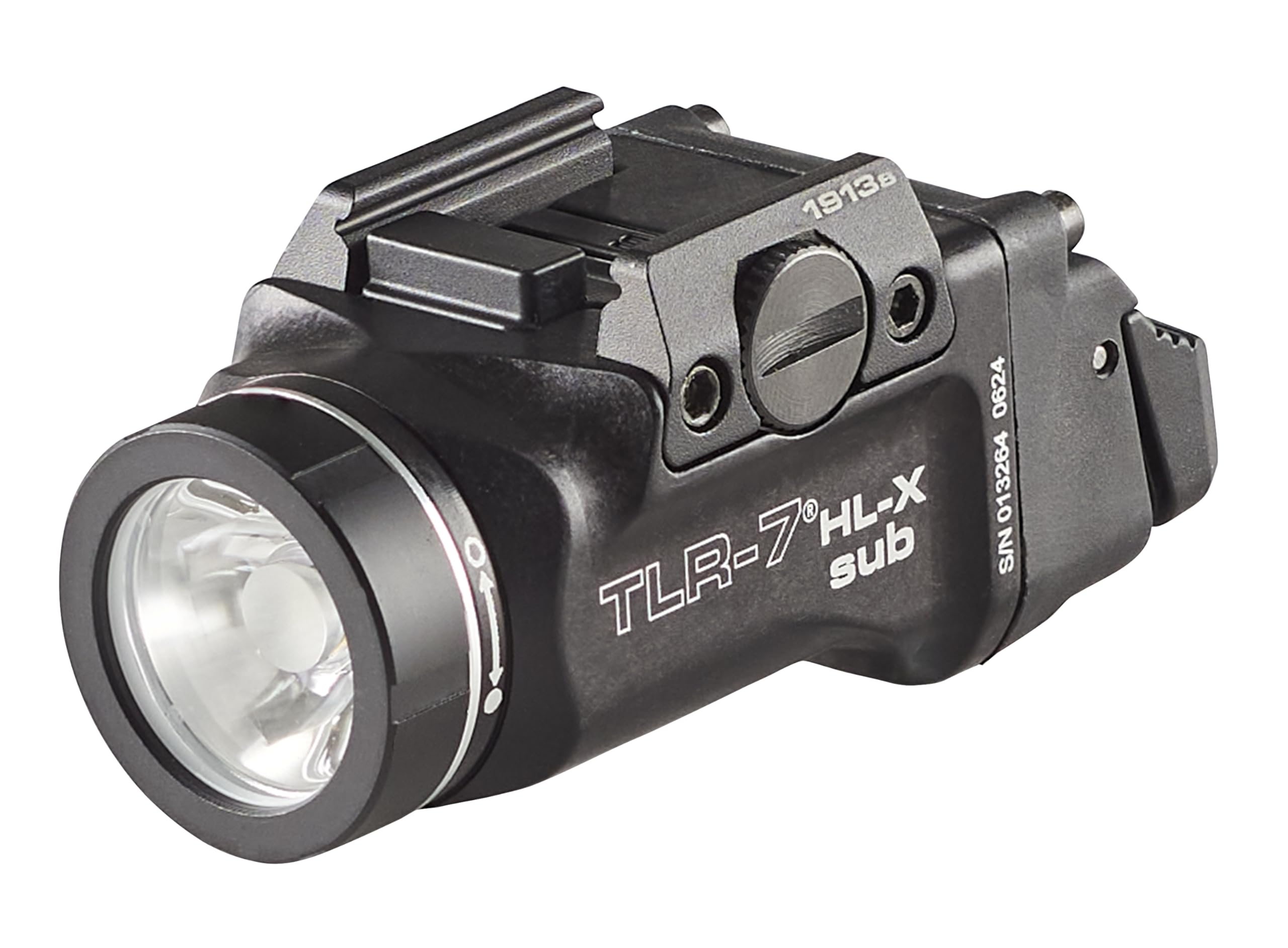 69505 TLR-7 HL-X sub USB 1000-Lumen Rechargeable Rail-Mounted Weapon Light Designed Exclusively for Select 1913 Short Railed Subcompact Models, Includes Mounting Kit with Keys, Black