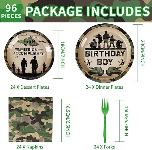 Miniatura 8 de 96 piezas Monster Truck suministros para fiesta de cumpleaños, platos de camión monstruo, servilletas, tenedores, camión monstruo, vajilla para