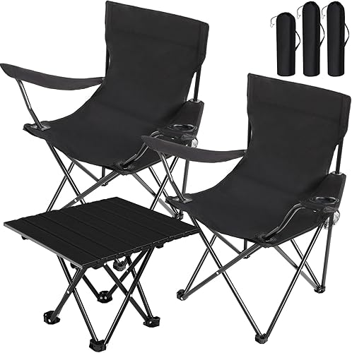 Silla de camping portátil para adultos, silla plegable de tela Oxford para exteriores, resistente, plegable, ligera, con soporte para tazas de malla