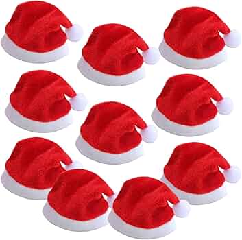 Chapeau De Père Noël, Chapeau De Noël, Décorations De Chapeau De