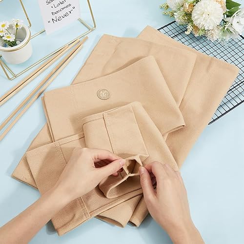 Miniatura 2 de GORGECRAFT Juego de 2 fundas de lona de repuesto para sillas de directores, portátil, para artista, maquillaje, silla, tela caqui, plegable, tela de