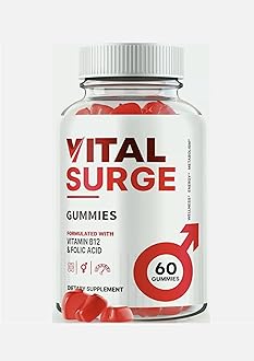 Vital Surge Testo Gummies for Men, Vital Sure Male Gummy + Powerful Natural Ingredients - New & Sealed - 60 Gummies/Supplement Heaven