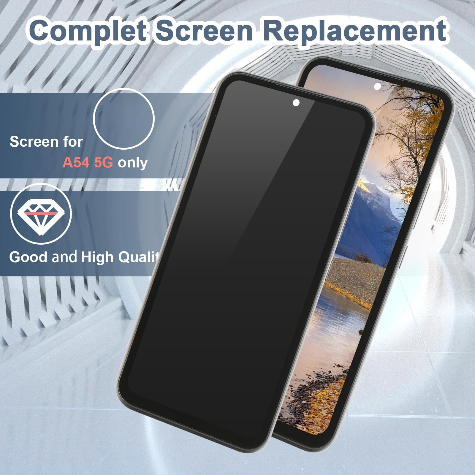 1. OEM Qualität A54 LCD Display Austausch mit Klebstoff und Reparaturwerkzeugen