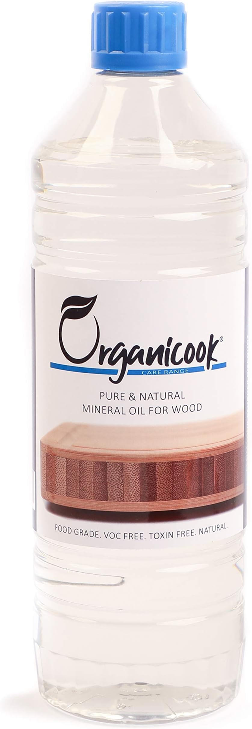 Organicook Food Grade Mineral Oil 250ml โ Food Safe White Oil for Wooden Chopping Boards, Butcher Blocks, Bamboo & Serving Boards โ Nut-Free