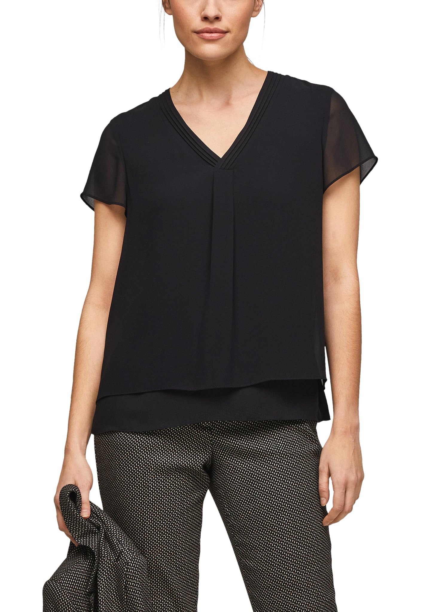 s.Oliver Damen 2124317 Bluse, 9999 schwarz, 36
