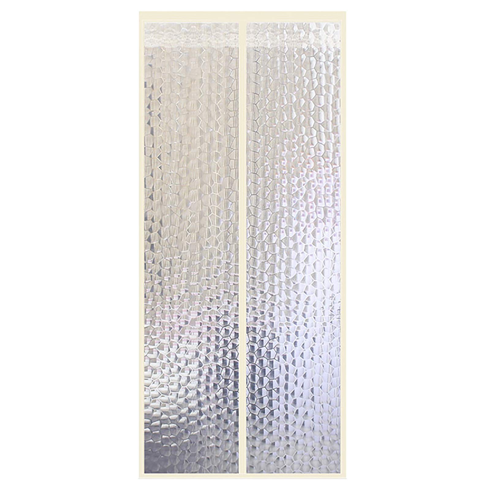 Cortinas Termicas Aislantes Frio y Calor 90x200CM, Magnetica Corredera Cortina Caliente a Prueba de Viento Impermeable Cortinas Aislantes Termicas, para Dormitorio, Cocina - E