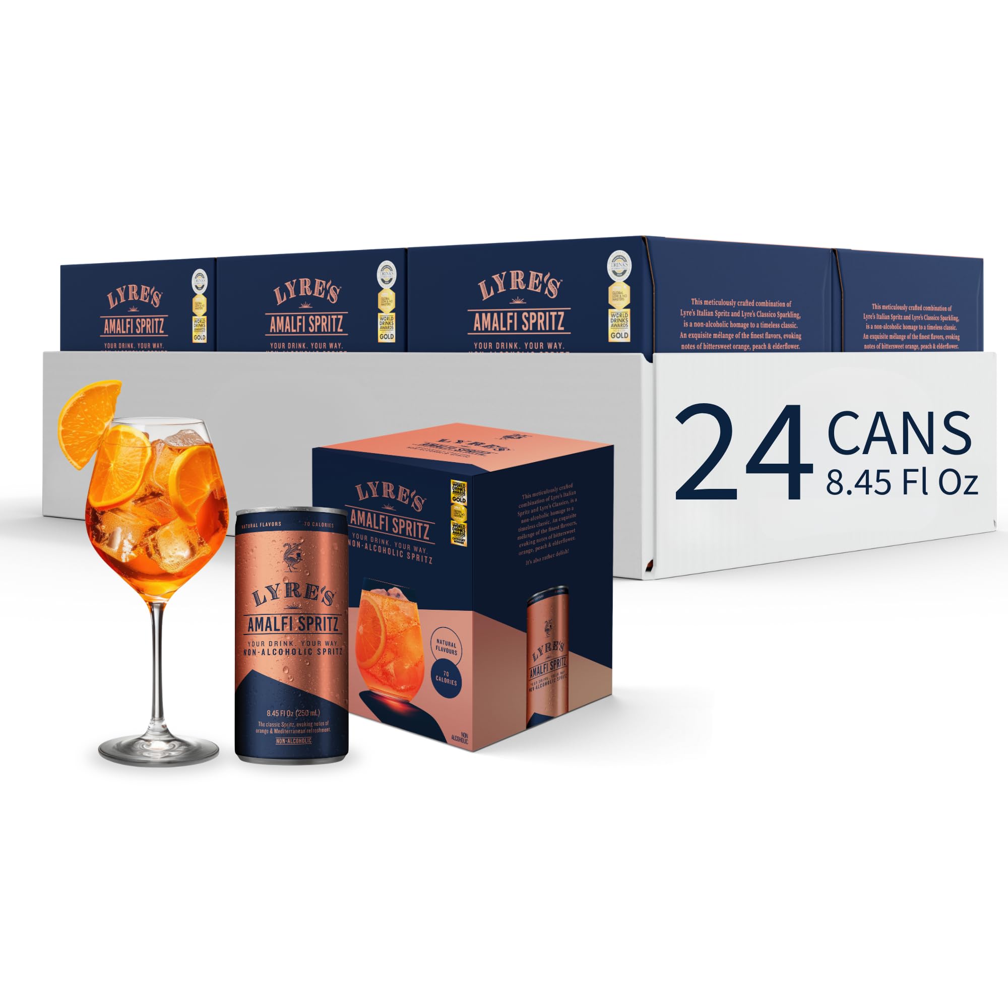 Amazon.com : Lyre's Amalfi Spritz 24-Pack, Ready to Drink Canned