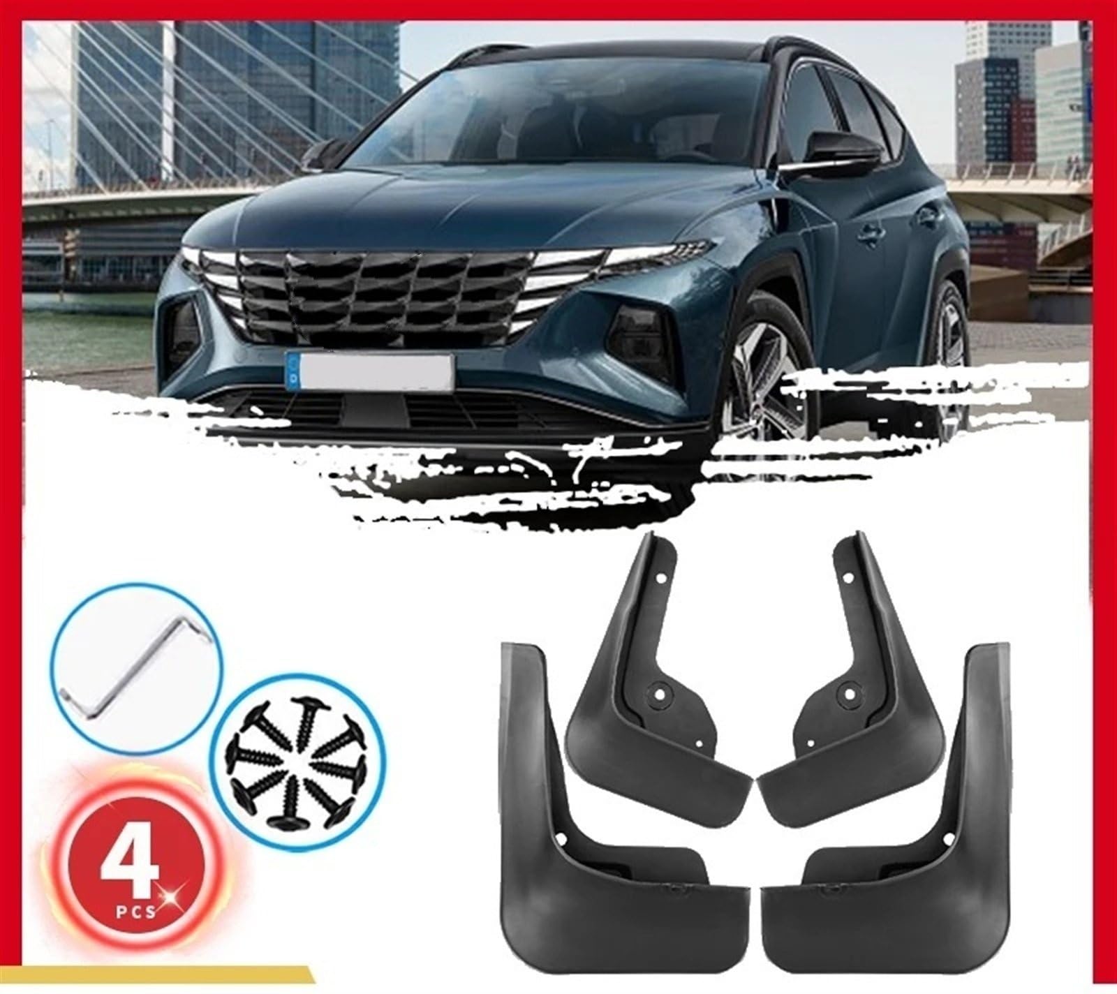 Spatlappen Deuropeningen Voor Hyundai Nexo FE 2019 2020 2021 2022 2023 Auto Spatborden Afdekking 3175029920