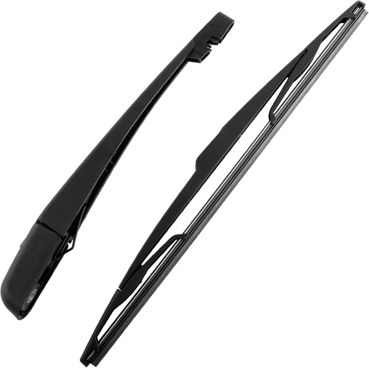 BOXI Rear Windshield Back Wiper Arm Blade Set Compatible for Nissan Versa 2007 2008 2009 2010 2011 2012 | Replaces 28780-EL000 28795-EL00A