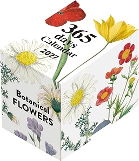 Wahei freiz 2027年 日历 植物图案 花朵 迷你迷你日历 C-1778-KE