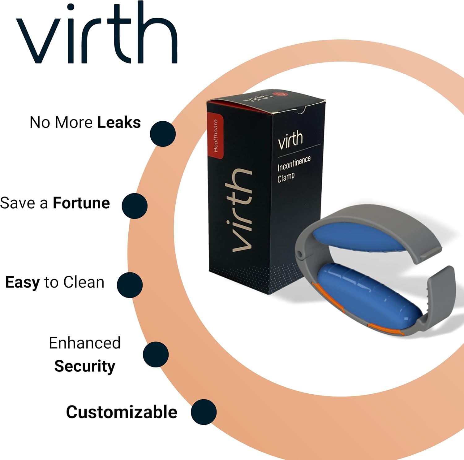 Buy Virth Incontinence Clamp Comfortable & Easy to Use Confidence