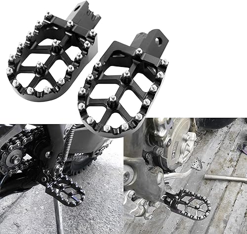 Miniatura 2 de hllsummer Estriberas Universales de Aluminio CNC Estriberas Pedales Reposapiés Para CRF50 CRF70 CRF110 XR 50 XR 70 XR 110 pit bike Dirt bikes