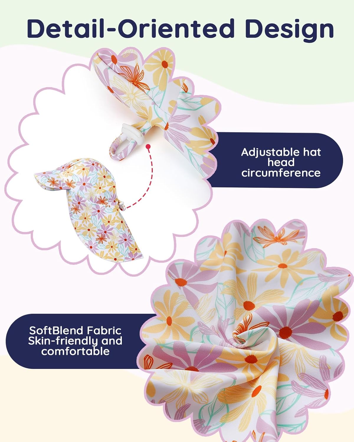 Lilian & Gema 4-Piece Baby Toddler Girl Swimsuit Set - Tankini & Rash Guard Girls Bathing Suit with UPF 50+ Sun Protection - Image 4