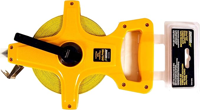 Cinta Métrica de Fibra de Vidrio Johnson 30m/100ft Amarilla miniatura 2
