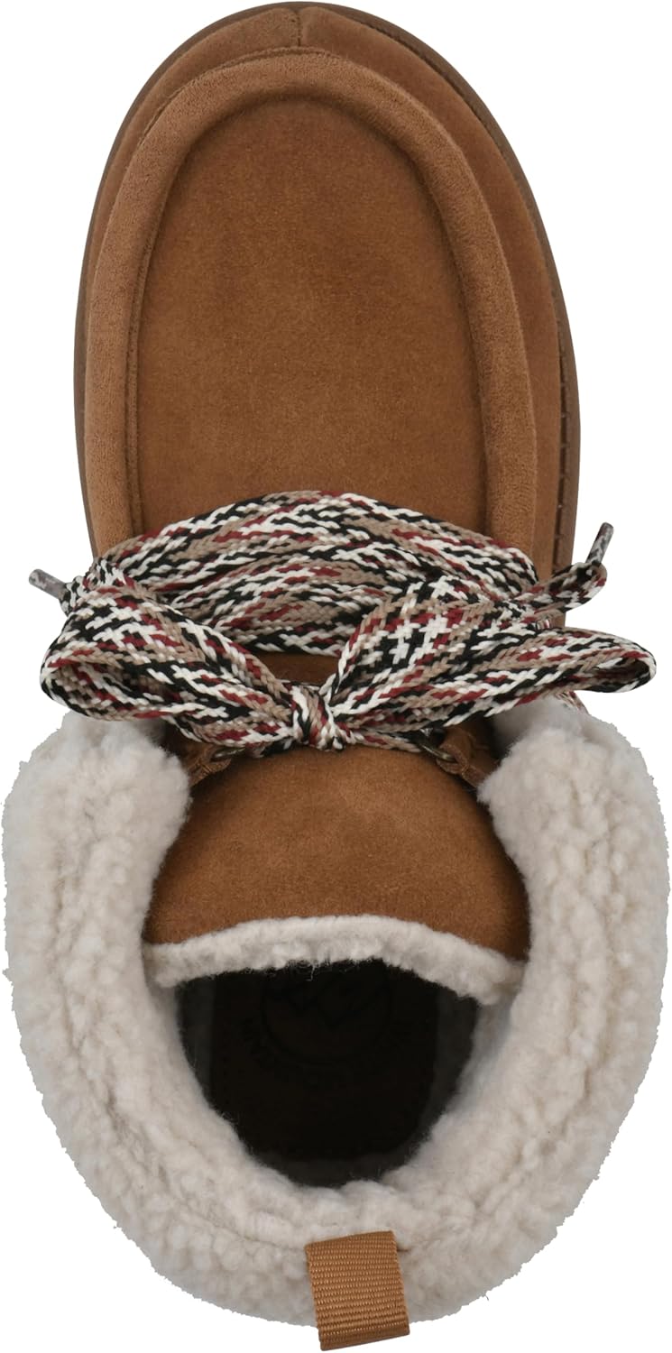 WHITE MOUNTAIN Women's Icebox Faux Fur Moc Toe Booties
