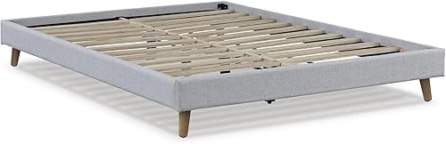 Signature Design by Ashley Base de cama tapizada Tannally, matrimonial, color beige