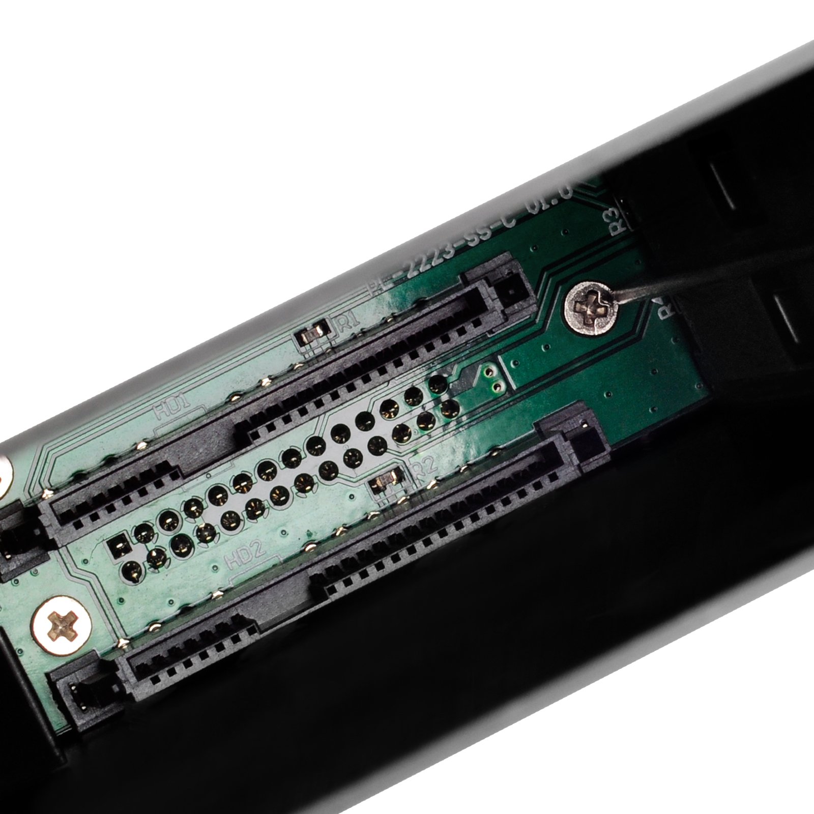 SilverStone SST-FS202B – aluminiowa taca bez tacy przenośna płyta montażowa / wewnętrzna obudowa dysku twardego do 2 x 2,5 cala SAS/SATA HDD lub SSD, pasuje do każdej kieszeni na dysk 3,5 cala, z zamkiem, czarna
