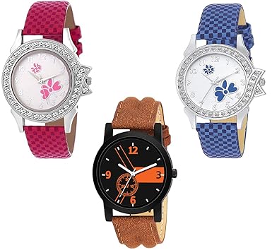 RPS FASHION WITH DEVICE OF R Analog Dashing Girls and Boys Analog Watch- Set of 3