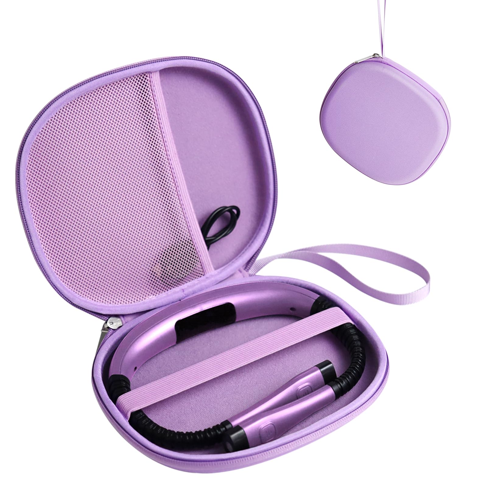 CAIOVSE Case for Book Reading Light Compatible with Glocusent/for Nivava/for Vekkia/for LITOM/for LEDGLE/for TAKKUI Neck Reading Light Portable Storage Box for Book Lights (Case Only) Purple
