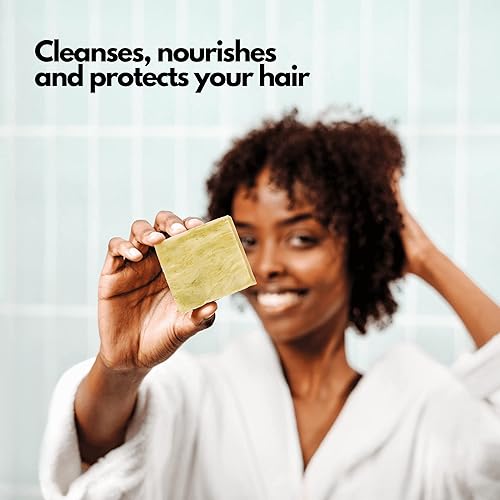 Miniatura 2 de Soap Factory - Barra de champú sólida orgánica con ortiga y menta para un cuero cabelludo saludable, jabón para el cabello para hombres y mujeres,