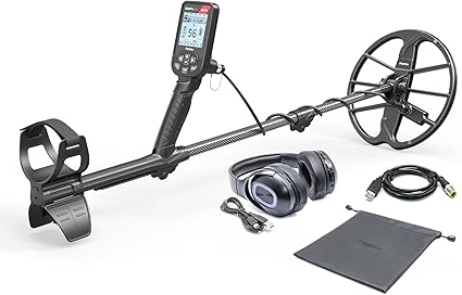 Nokta Simplex Ultra WHP Waterproof Metal Detector with Wireless Headphones and 11” Search Coil, Professional Metal Detectors with Accessories (with Wireless Headphones)