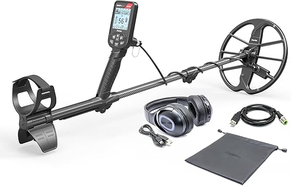 Nokta Simplex Ultra WHP Waterproof Metal Detector with Wireless Headphones and 11” Search Coil, Professional Metal Detectors with Accessories (with Wireless Headphones)