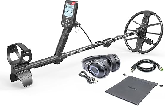 Nokta Simplex Ultra WHP Waterproof Metal Detector with Wireless Headphones and 11” Search Coil, Professional Metal Detectors with Accessories (with Wireless Headphones)