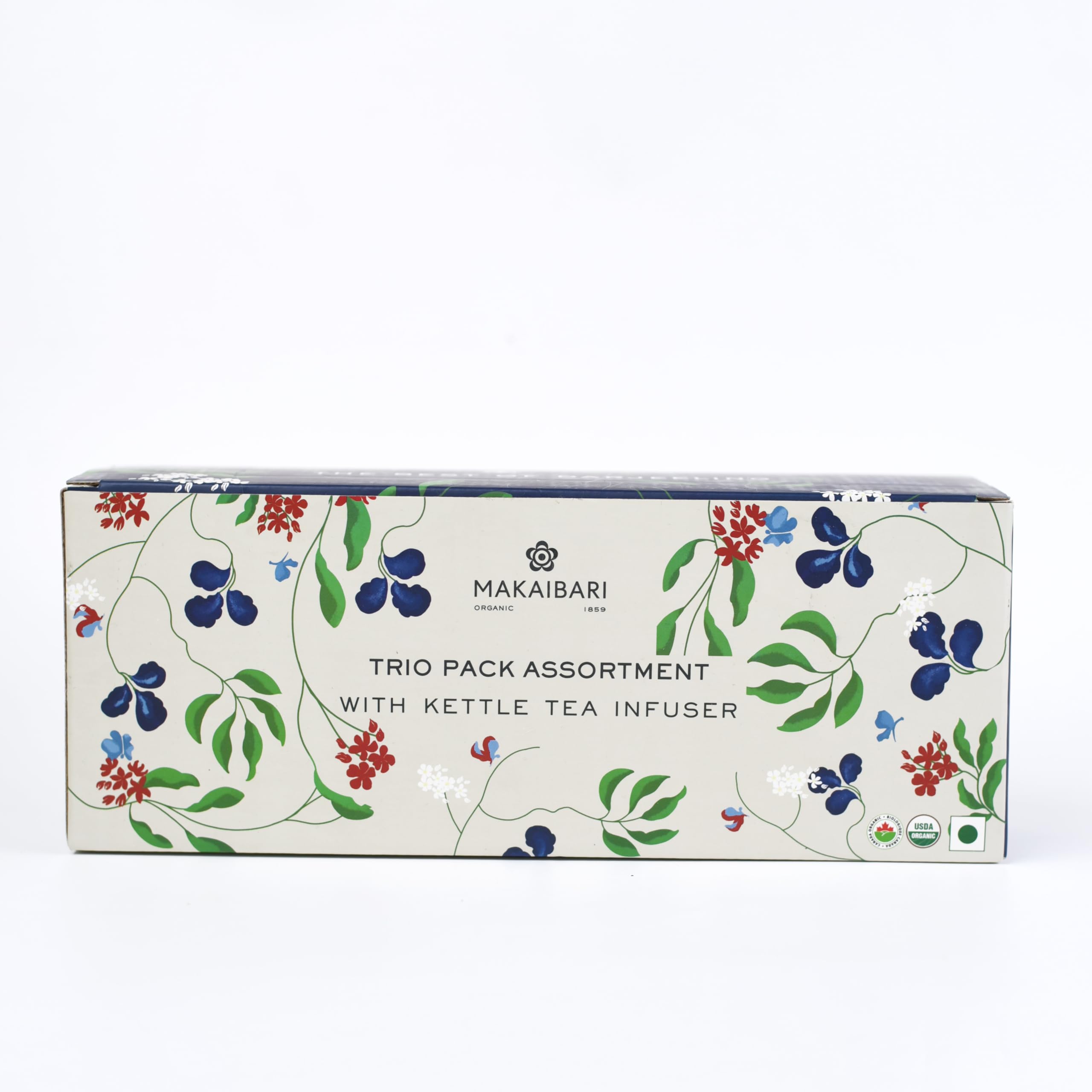 Makaibari Gift Pack Trio Assortment with Infuser | Pack Of 3 Loose Teas in Metal Caddy + 1 Kettle Tea Infuser (1pc Himalayan Spring, 1pc Silver Green & 1pc Summer Solstice Muscatel) |-image-25